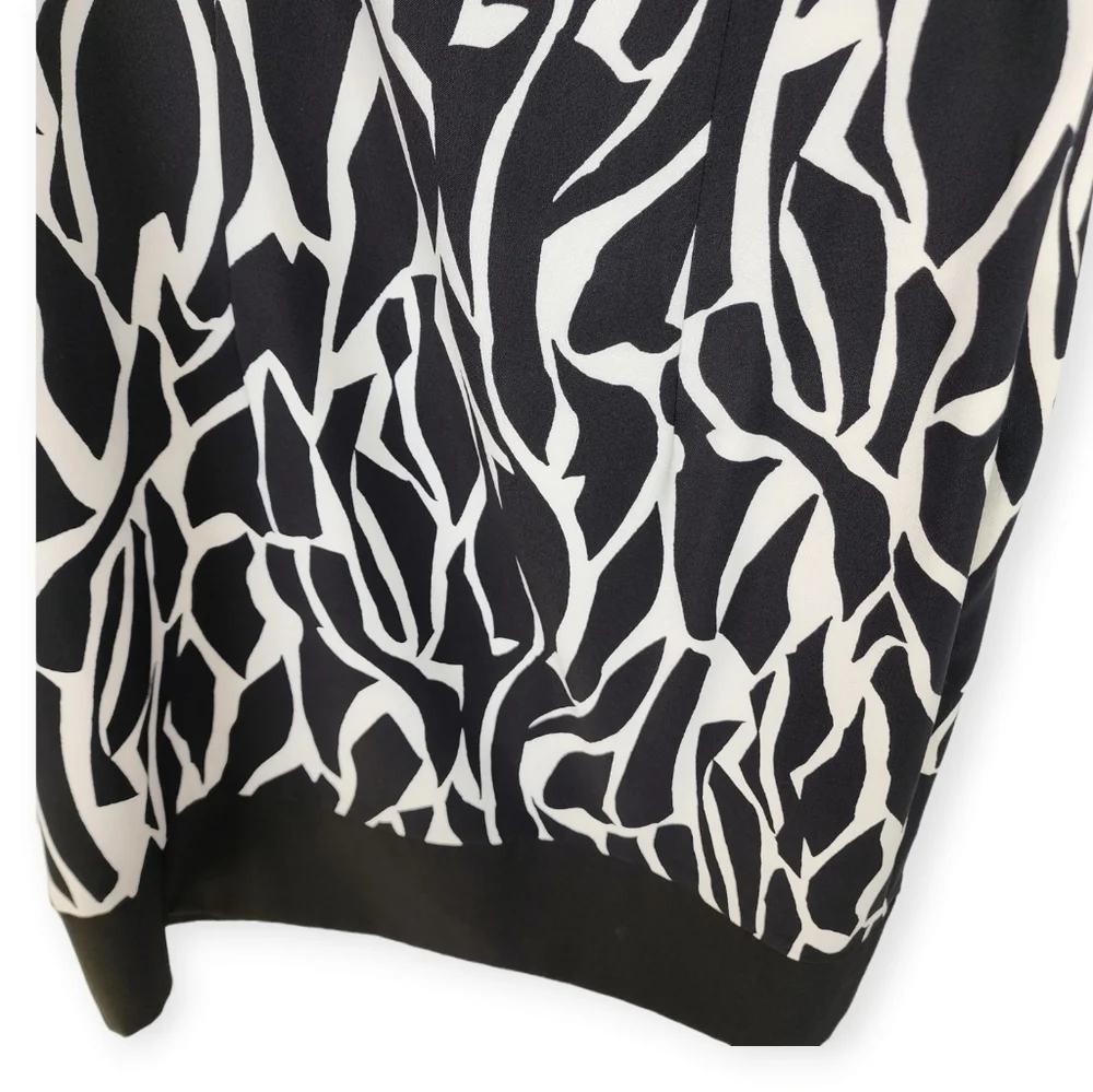 Ronnie Nicole dress black with white sleeveless size 16 - Picture 8 of 13